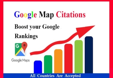 I'll Create 1000 Google Map Citations to boost your business