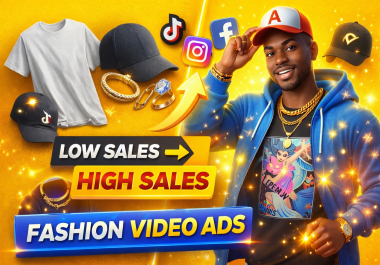 I will create high converting fashion commercials ads with character animation