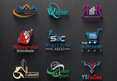 I will design 3D logo,  minimalist logo and abstract logo for you