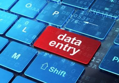 I will Do Fast Excel Data Entry, copy-Paste, Data Entry Typing