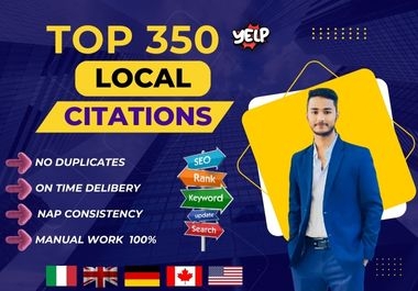 I will do top 120 USA,  UK,  Canada local citations for local SEO