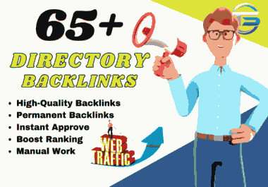 I will do 65+ approval directory submissions backlinks