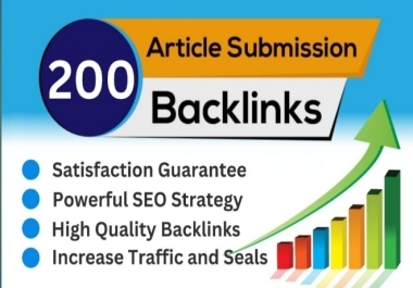 High DA Article Submission Backlinks authority dofollow Backlinks