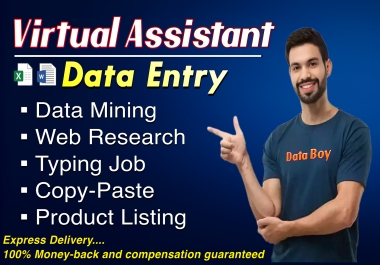 I will do data entry,  web scraping,  excel,  typing,  copy paste work, Lead Generation