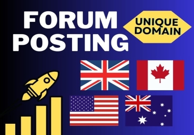 I Will Provide manually 100 Forum Backlinks with high quality domain Website