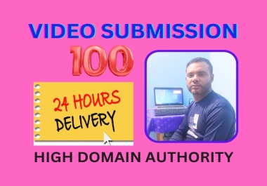I will manually do video submission on top 90 high PR video sharing sites