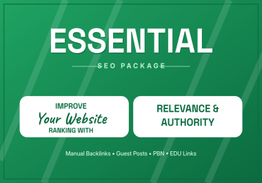 Essential SEO Package - Improve Rankings With Authority