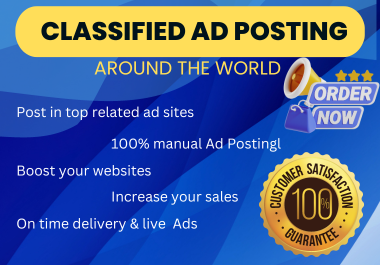 Manually Create Top 85+ Classified ADS Posting SE0 Backlinks