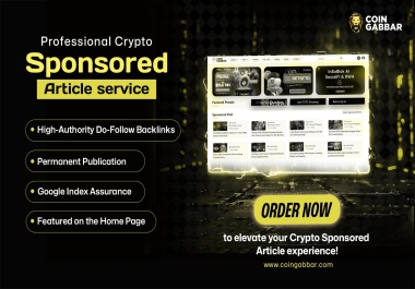 Web3 Sponsored Blog with 2 Do-Follow Backlinks & Permanent Publication