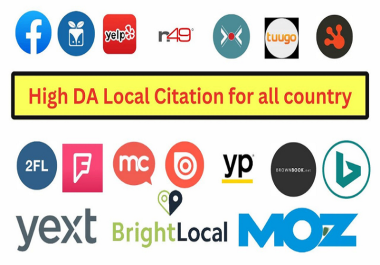 i will do top 100 local citations from Yext and Brightlocal list