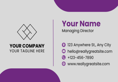 I will do luxury modern minimalistic business card and business logo design