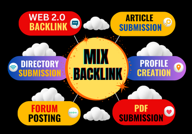 300 Mix Backlinks High Authority DoFollow Links BUY 4 GET 1 FREE