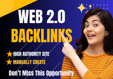 Create 40 Web2.0 High Quality 2024 update Dofollow Backlinks DA 70 plus