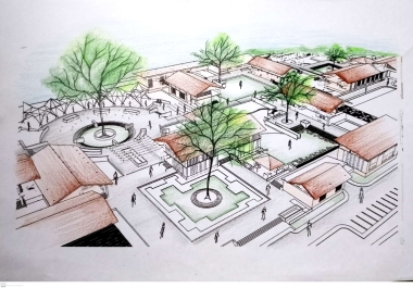 i will draw 2d floor plan with elevation sections