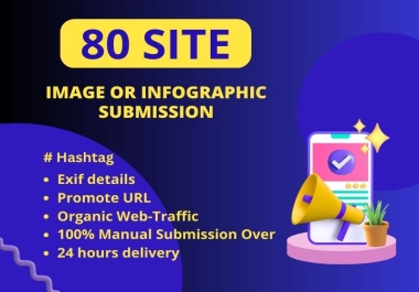 I will do image or infographic submission manually on 80 high quality sites
