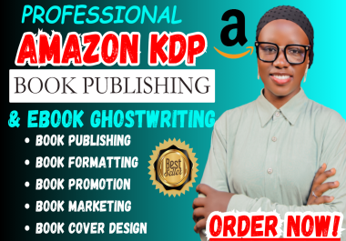 I will ghostwrite your non fiction amazon kdp ebook for you up to 50k words