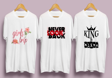 I will do professional custom t-shirt design for you