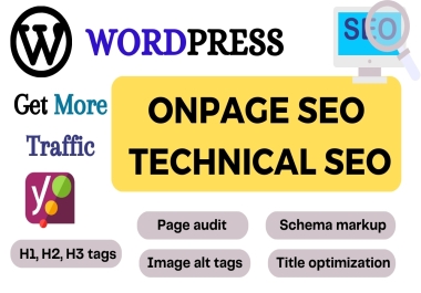 I will do wordpress on page seo and optimization services