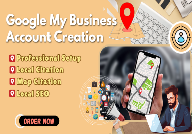 I I will create Google My Busines Account and do map citations with local SEO