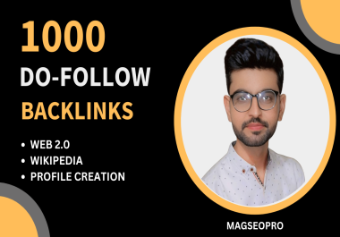 Rank Your site 1000 High-Quality Profile Backlinks Web 2.0