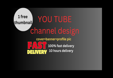 i will design a facebook, youtube cover or banner,  one free trial