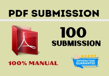 I will manually do PDF submission to top 100 dofollow document sharing sites