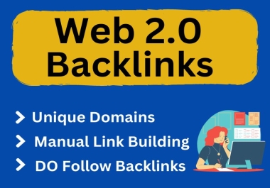 I will Provide 100 manual high Quality web 2.0 backlinks