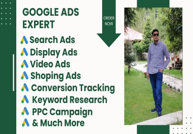 I will be setup up and Manage Google Ads and PPC