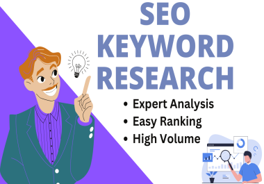 I will research the organic SEO keywords for your website