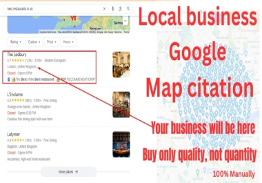 6650 Manually Create Google Maps Citations,  for gmb ranking and local SEO