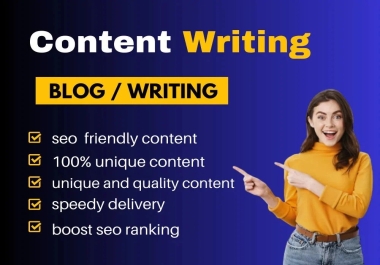 Write 1500+ words of Premium Content Writing,  Article Writing,  Blog Post,  Rewriting.