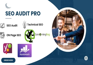 I will do SEO Audit, On page SEO, Technical SEO your Website fast Rank