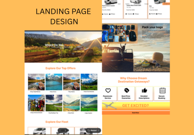 I will design Landing Page UI/UX in Figma