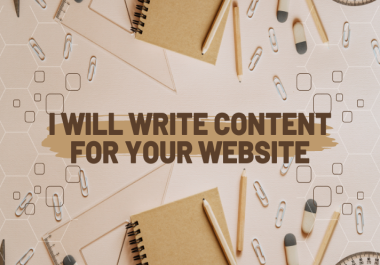 I will write engaging SEO optimized website content for you