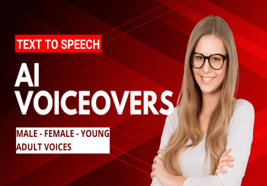 Generate english male and female custom ai voice