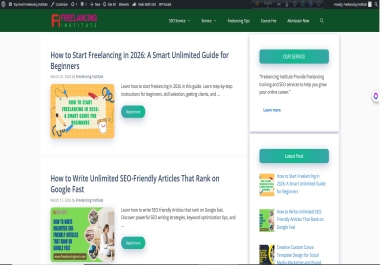 I will design professional responsive blog website