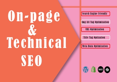I Will Optimize 1 website, 1 landing Page, 2 website page On-page SEO and Technical SEO for you