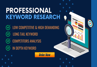 I will do profitable SEO keyword research competitor analysis