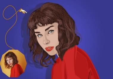 I will Draw Digital Vector Portrait from Your Photo