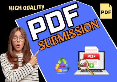 50 PDF submission backlinks in high DA, PA site & Low spam score