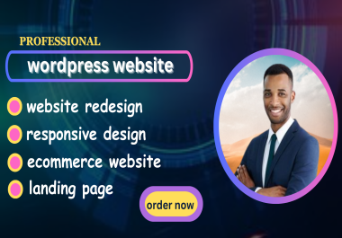 i will build professional wordpress website and ecommerce website