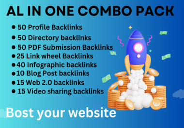 All in one combo pack 255 High authority backlinks