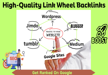 I will make manual 32 High-Quality Link Wheel Backlinks from unique Web 2.0 Sites