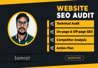 I will provide website SEO audit report,  competitive analysis with detail action plan