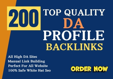 Top 200 High Quality Backlinks for Manually DA/PR Submission.