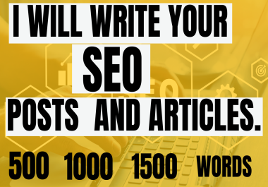 I will write your website content and articles