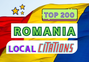 Top 200 Romania local citations and directory submission.