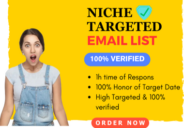 Niche targeted email list for email marketing