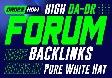 I Will Provide 100 FORUM 90+ DA POSTS SEO Backlink Rank Your Website On Google
