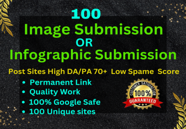 I will do manually infrographic or image submission on high authority sites